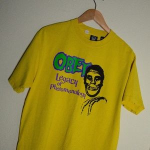 Obey x Misfits Legacy of Phenomenology yellow tee